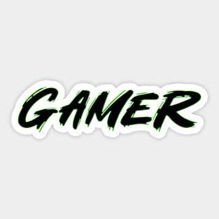 Gamer Lime Green Highlight Sticker